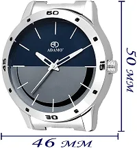 Stylish Silver Metal Analog Watch For Men-thumb1