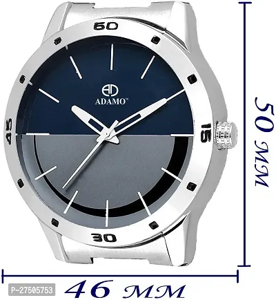 Stylish Silver Metal Analog Watch For Men-thumb2