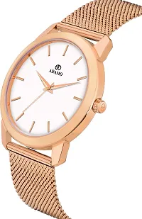 Stylish Golden Metal Analog Watch For Men-thumb1