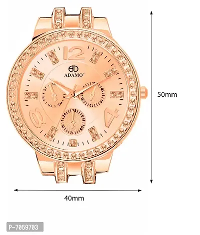 ADAMO Analog Rose Gold Dial Women's Watch-839KKM21-thumb4