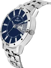 Stylish Silver Metal Analog Watch For Men-thumb3