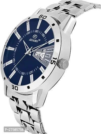 Stylish Silver Metal Analog Watch For Men-thumb4