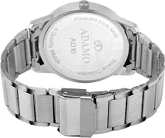 Stylish Silver Metal Analog Watch For Men-thumb3