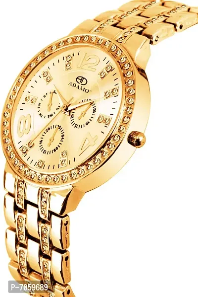 ADAMO Analog Gold Dial Women's Watch-839YYM04-thumb3