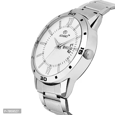ADAMO Designer White Dial Day  Date Men's  Boy's Watch A812SM01-thumb2