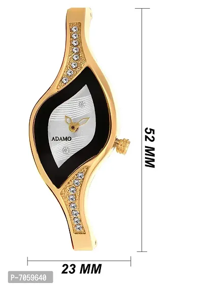 Adamo Analog White Dial Women's Watch -9710YM01-thumb2