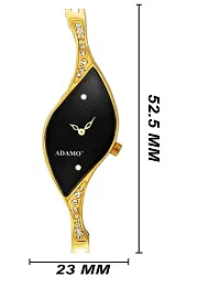 Adamo Analog Black Dial Women's Watch -9710YM02-thumb2