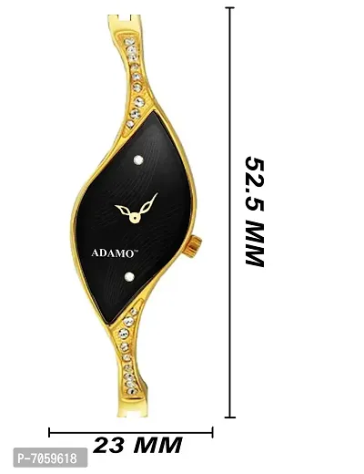Adamo Analog Black Dial Women's Watch -9710YM02-thumb3