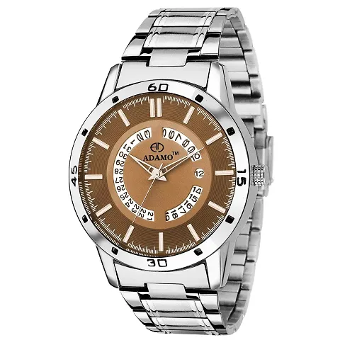 ADAMO Men Metal Strap Watch