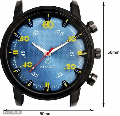 Stylish Blue Denim Analog Watch For Men-thumb2