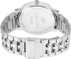 Stylish Silver Metal Analog Watch For Men-thumb1