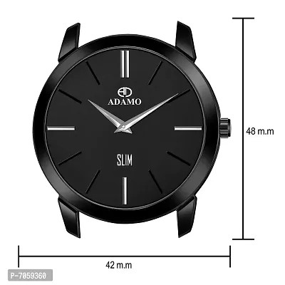 ADAMO Slim Black Dial Men's  Boy's Watch AD64NL02-thumb3