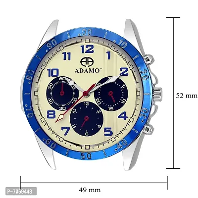 ADAMO A314SB01 Designer White and Blue Dial Analog Men's Watch-thumb2