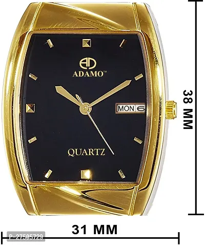 Stylish Golden Metal Analog Watch For Men-thumb3