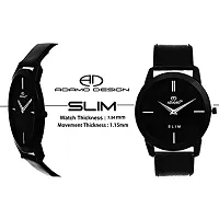 ADAMO Slim Black Dial Men's  Boy's Watch AD64NL02-thumb3