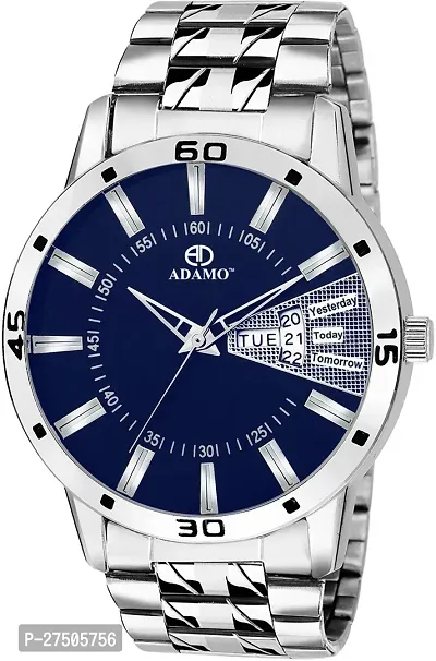 Stylish Silver Metal Analog Watch For Men-thumb3