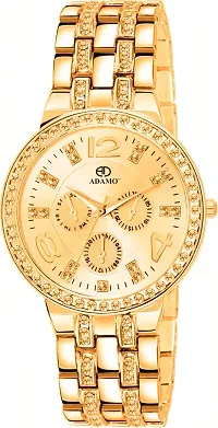 ADAMO Analog Gold Dial Women's Watch-839YYM04-thumb1