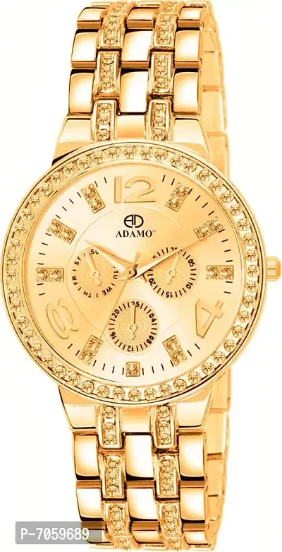 ADAMO Analog Gold Dial Women's Watch-839YYM04-thumb2