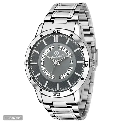 ADAMO Men Metal Strap Silver Watch-thumb0