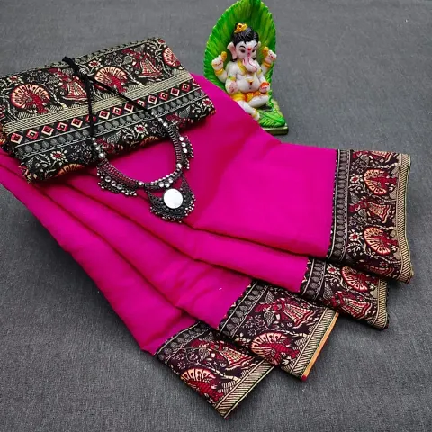 New In Chanderi Cotton Saree with Blouse piece 