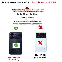 Classy Black Back Cover For Itel P40 Plus-thumb2