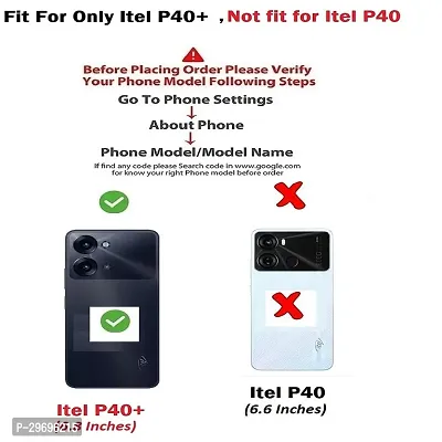 Classy Black Back Cover For Itel P40 Plus-thumb3