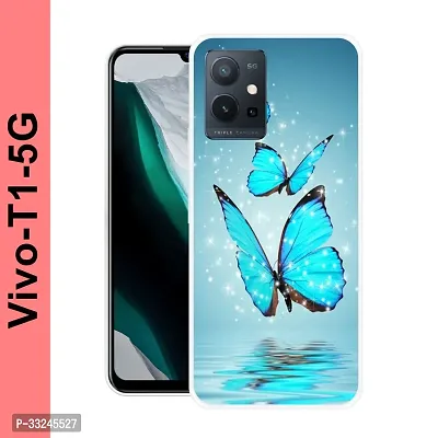 Stylish Silicon Printed Back Case Cover for Vivo T1 5G-thumb0