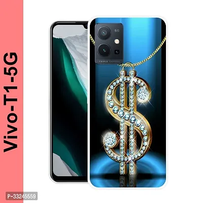 Stylish Silicon Printed Back Case Cover for Vivo T1 5G-thumb0