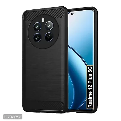 Classy Black Back Cover For Realme 12 Plus 5G-thumb2