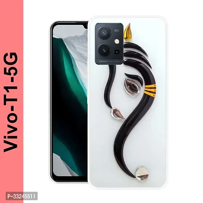 Stylish Silicon Printed Back Case Cover for Vivo T1 5G-thumb0