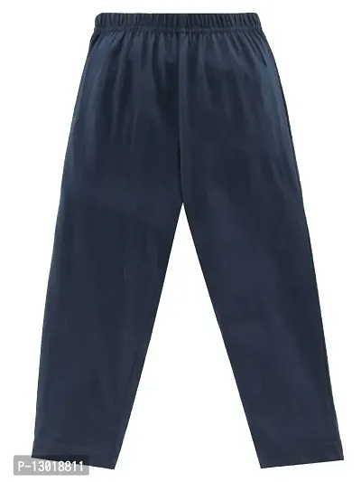 KiddoPanti Boys Solid Pyjama Pant With Single Pocket, Navy, 6-8Y