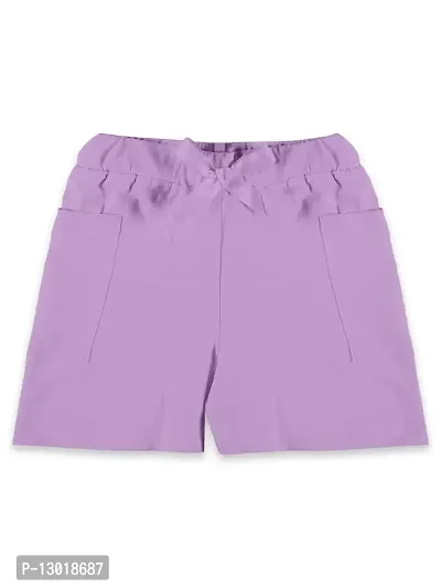Girls Patch Pocket Hot Shorts-thumb0