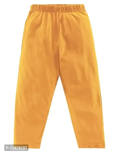 KiddoPanti Boys Solid Pyjama Pant With Single Pocket, Mustard, 12-14Y