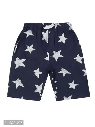 KiddoPanti Boys Star Printed Basic Shorts