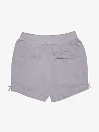 KiddoPanti Girls Knit Hot Shorts with Back Pocket-thumb2