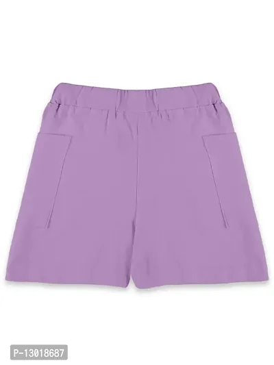 Girls Patch Pocket Hot Shorts-thumb2