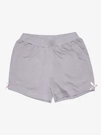 KiddoPanti Girls Knit Hot Shorts with Back Pocket-thumb1