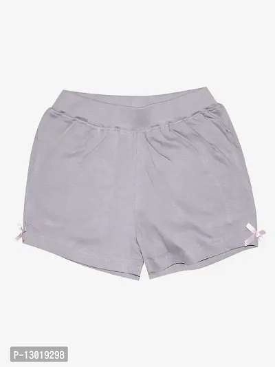 KiddoPanti Girls Knit Hot Shorts with Back Pocket-thumb2