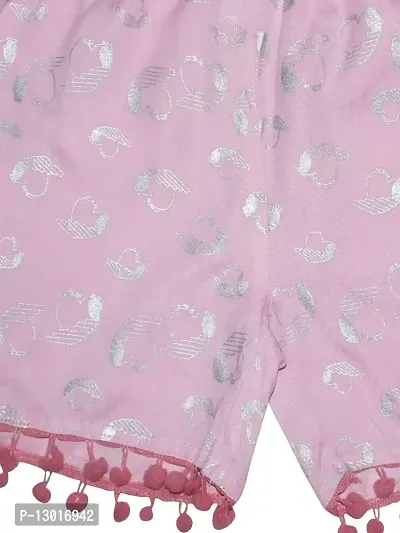KiddoPanti Girl's Heart AOP Print Shorts-thumb4