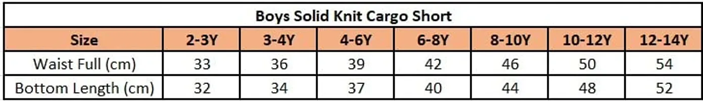 KiddoPanti Boys Solid Knit Cargo Short-thumb4