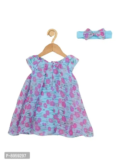 CREATIVE KIDS Girl All-Over Print Romper Dress with Lining Snap Button (Multicolor; 1-2 Years)