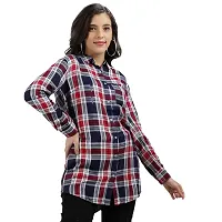 9 Impression Women's Checkered Regular Fit RayonBlend Top (Multicolored, Medium)-thumb2
