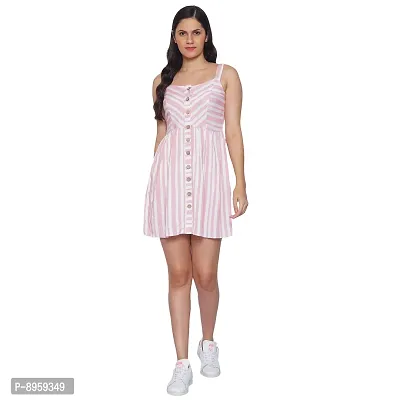 9 Impression Women Stripe A-Line Midi Dress