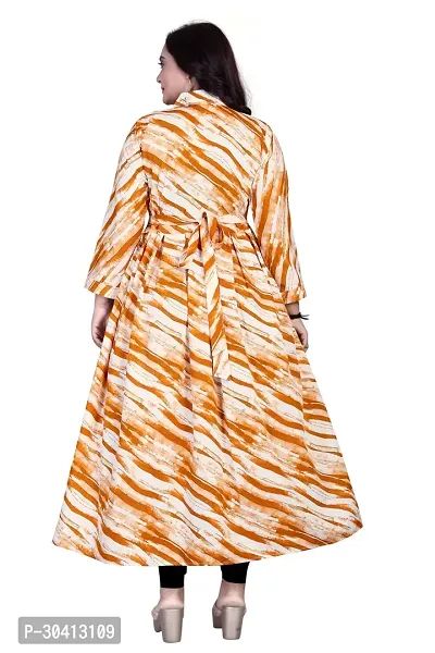 Fancy Crepe Printed Gown For Women-thumb2