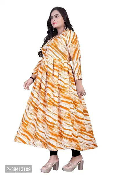 Fancy Crepe Printed Gown For Women-thumb4