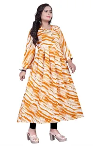 Fancy Crepe Printed Gown For Women-thumb4