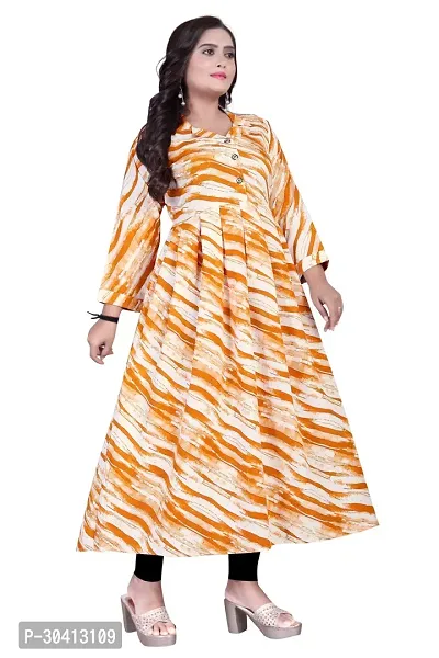 Fancy Crepe Printed Gown For Women-thumb5