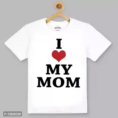 Stylish White Polyester T-Shirt For Kids