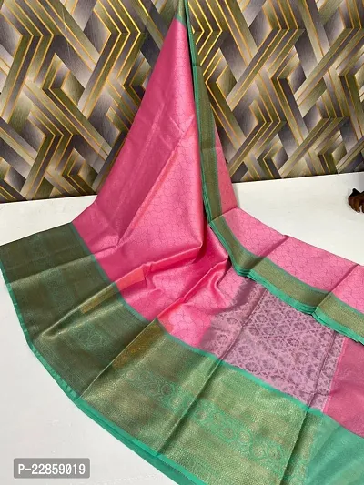 Banarasi Silk Sarees With Zari Work  Blouse Piece-thumb0