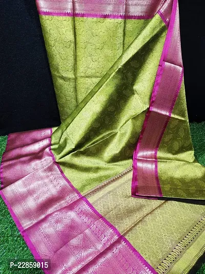 Banarasi Silk Sarees With Zari Work  Blouse Piece-thumb2